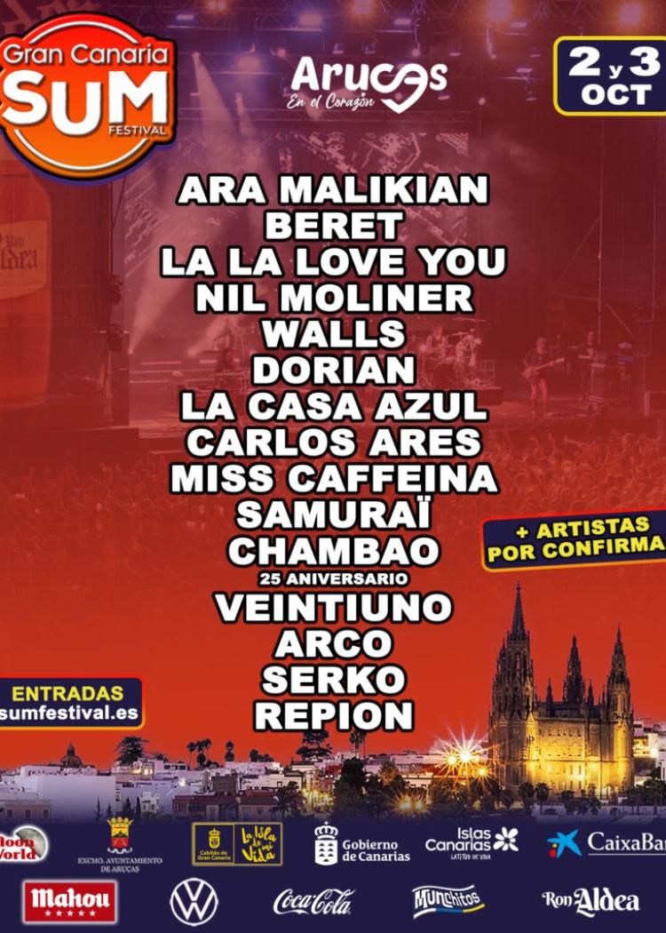 Entradas Gran Canaria SUM Festival 2026 en Arucas